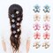 10 Pcs Mini Cute Flower-Shaped Hair Clips for Girls, Multicolor Crystal Hair Barrettes